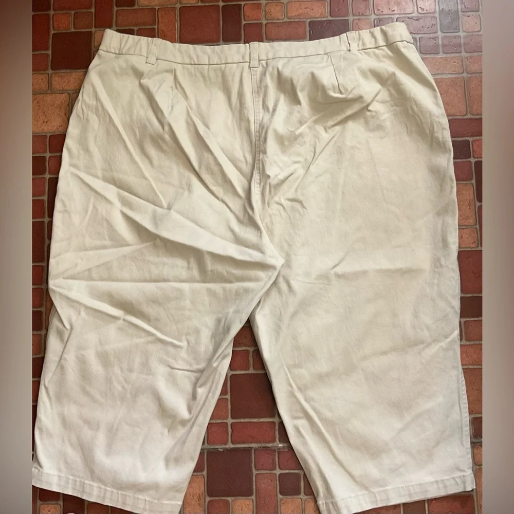 Woman Within Petite Cream Capris - Picture 2 of 3